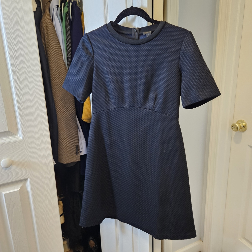 Ann Taylor Black A-Line Mini Dress